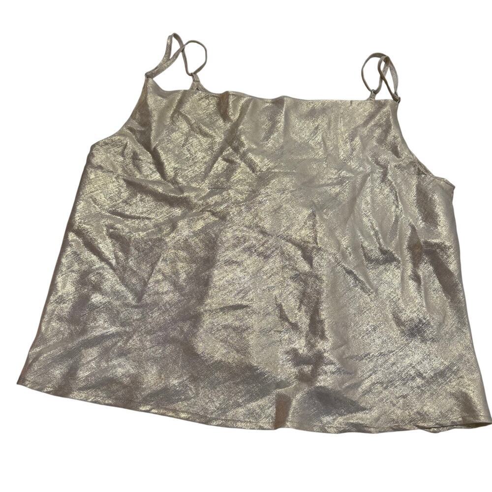 NWT Forever 21 Y2K gold shimmery top sz 0X plus size top